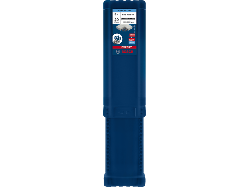 5-delni komplet udarnih svedrov Bosch EXPERT SDS max-8X, Dimenzije: 20x200x320mm, 2608900265